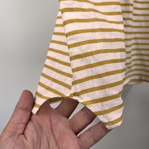 Melico Mustard Striped Dress - Picture 8 of 8